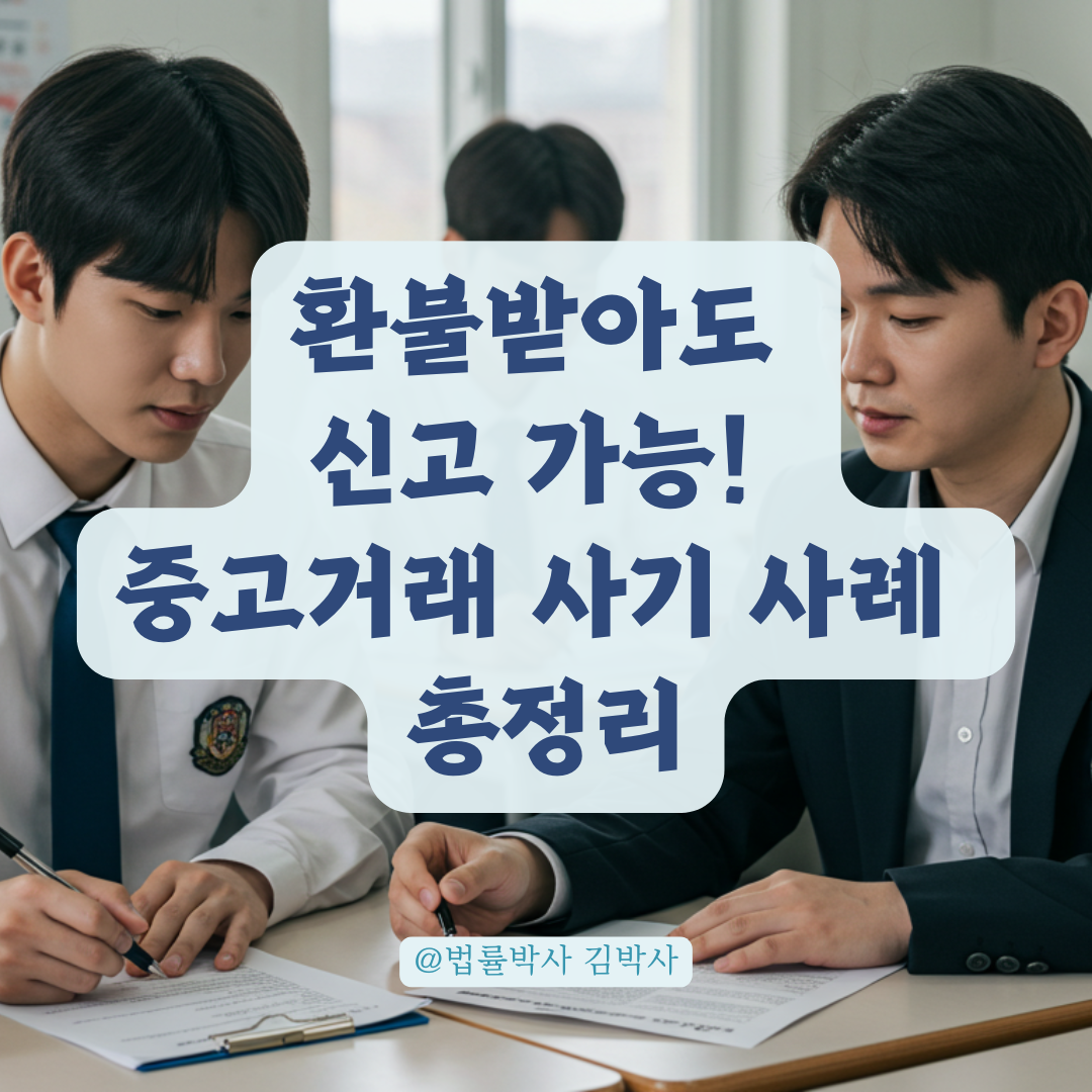 중고거래 환불받았더라도 사기 신고 가능한 경우, 실전 사례로 알아보기.