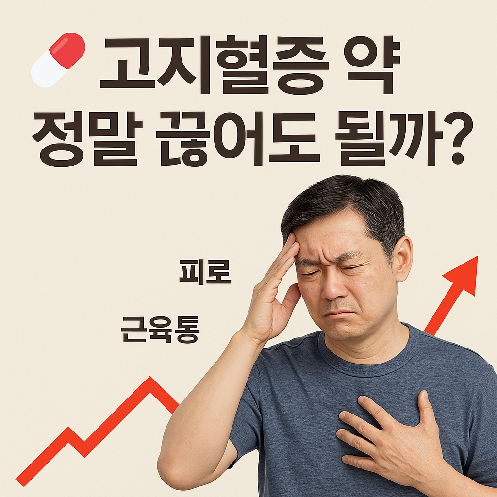 고지혈증약 콜레스테롤관리 LDL콜레스테롤 약물부작용 혈관건강 동맥경화예방 맞춤형치료 건강관리 혈액검사 심혈관질환