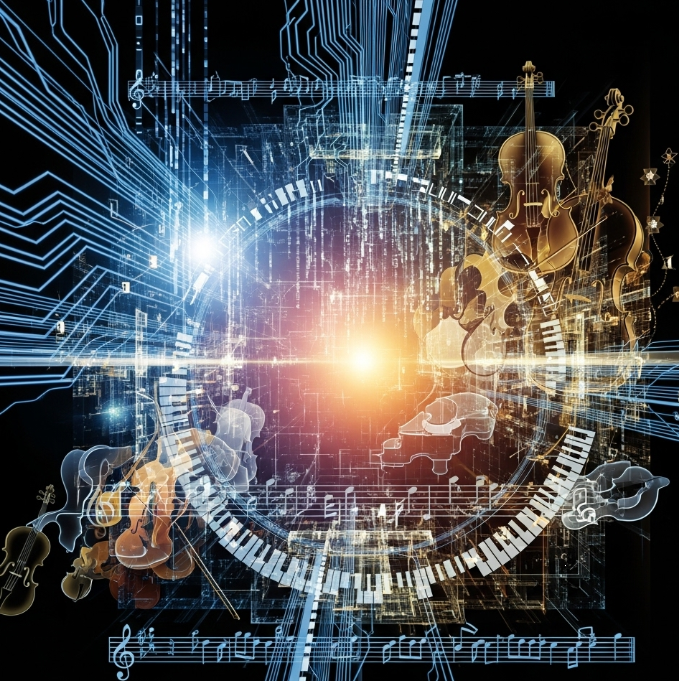 AI 작곡 알고리즘 관련 그림