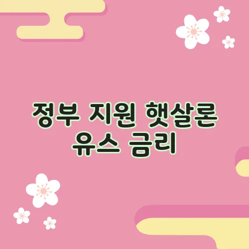정부 지원 햇살론 유스 금리, 심사 기간