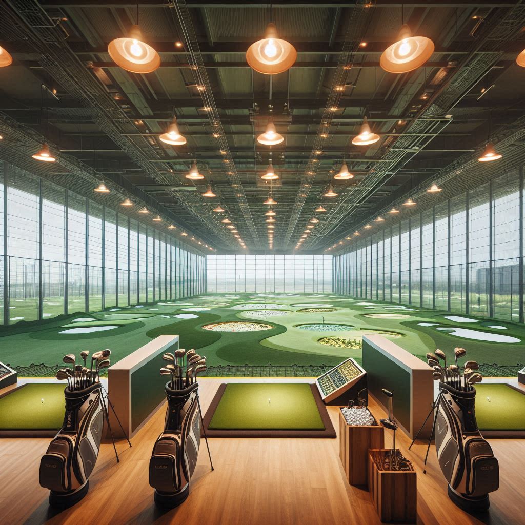 실내골프연습장 배경