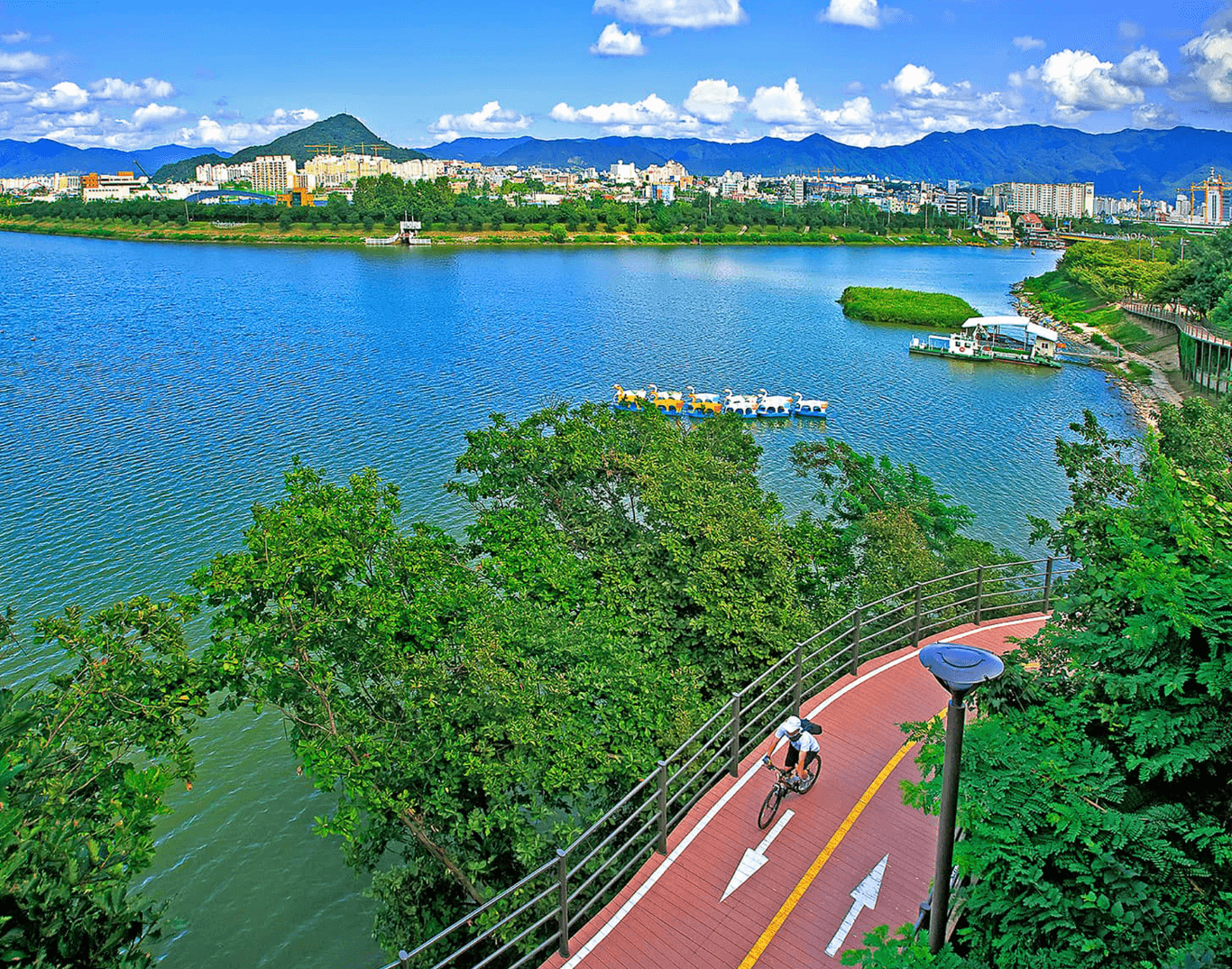 커플 라이딩에 딱 좋은 춘천 강산섬 자전거 코스 추천