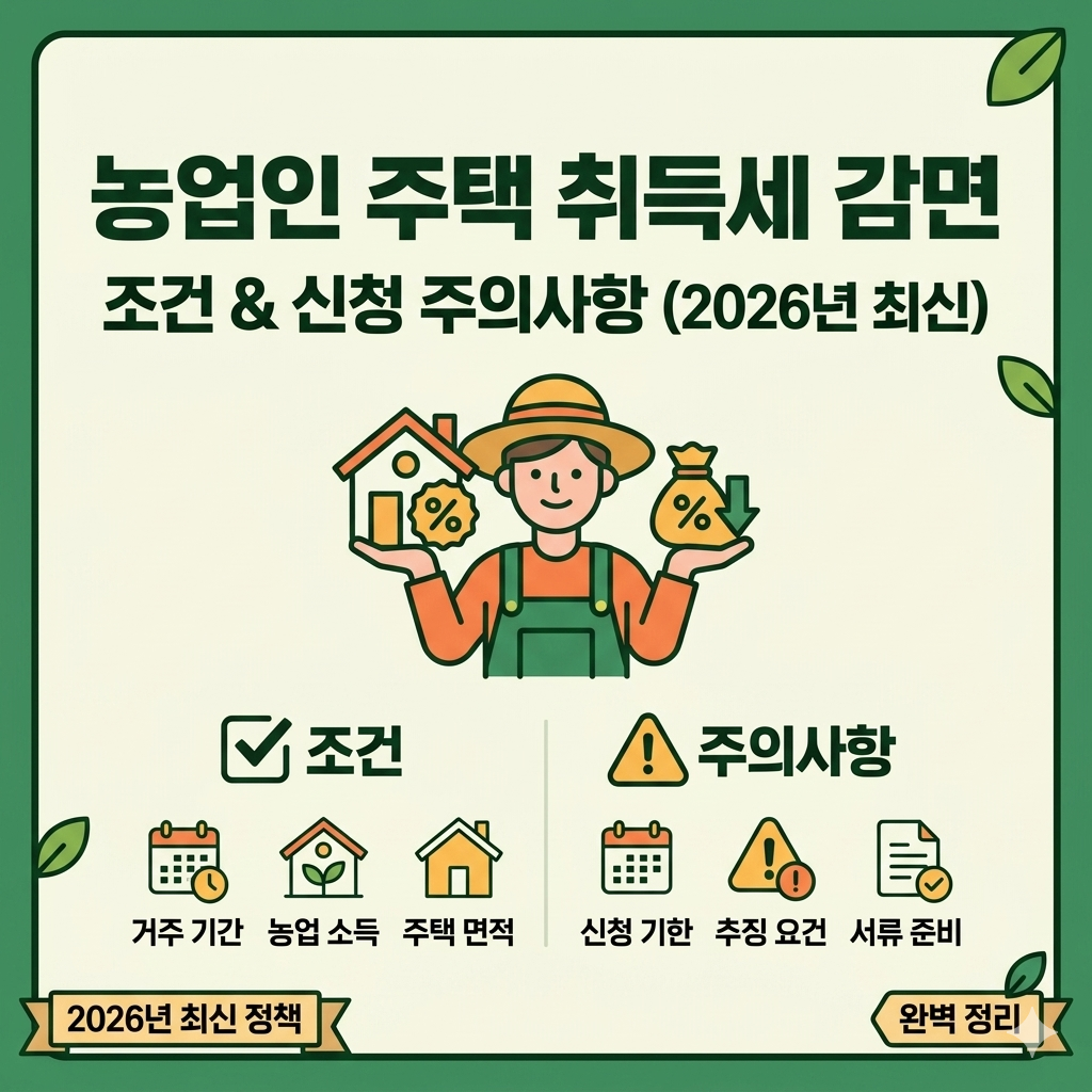 농업인 주택 취득세 감면 썸네일