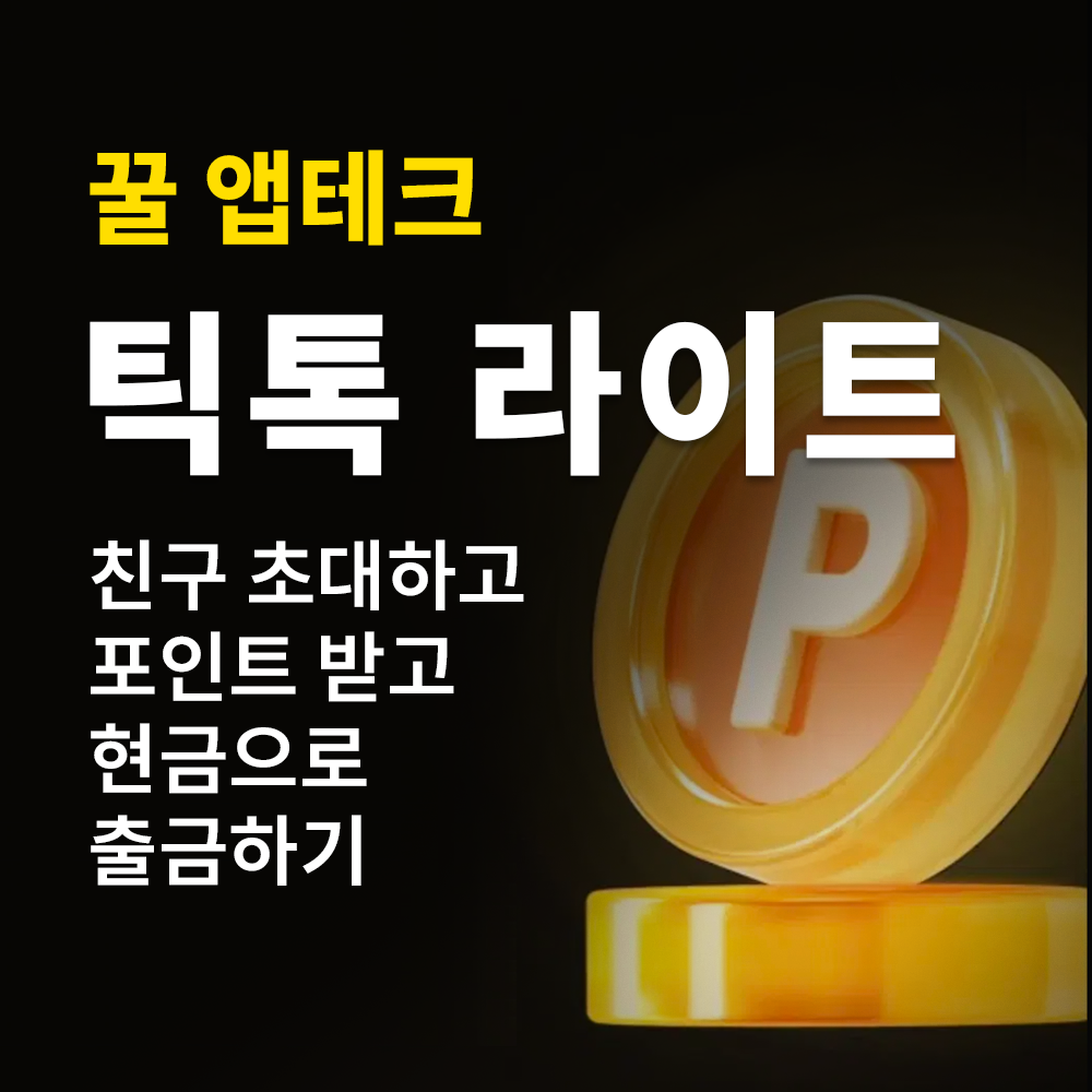 틱톡 라이트 앱테크