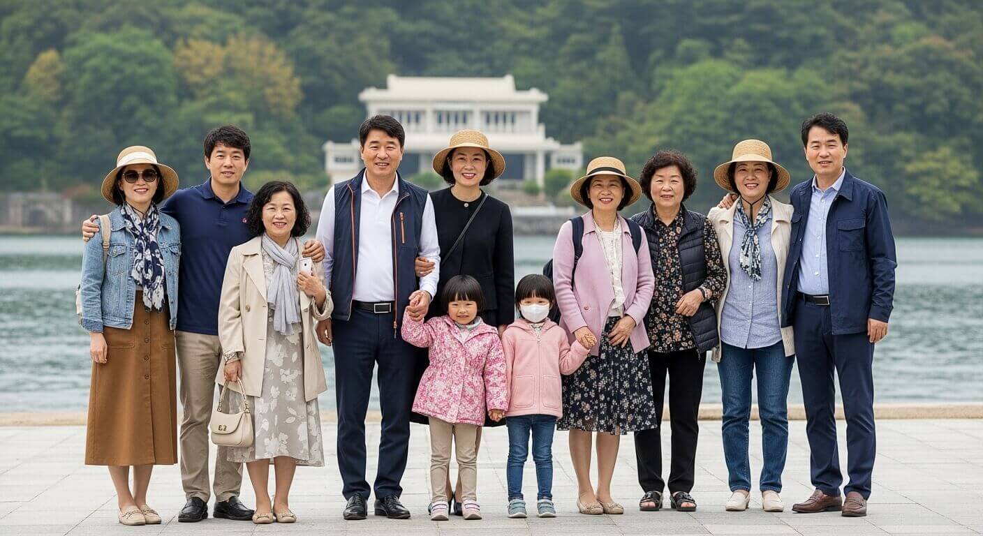 숙소 체크인 안내 데스크 사진