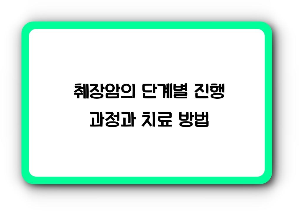 췌장암의 단계별 진행 과정