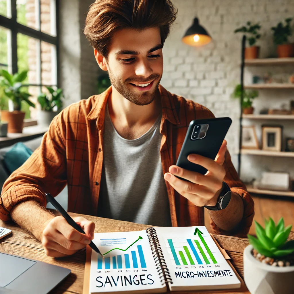 앱으로 재테크하는 사진