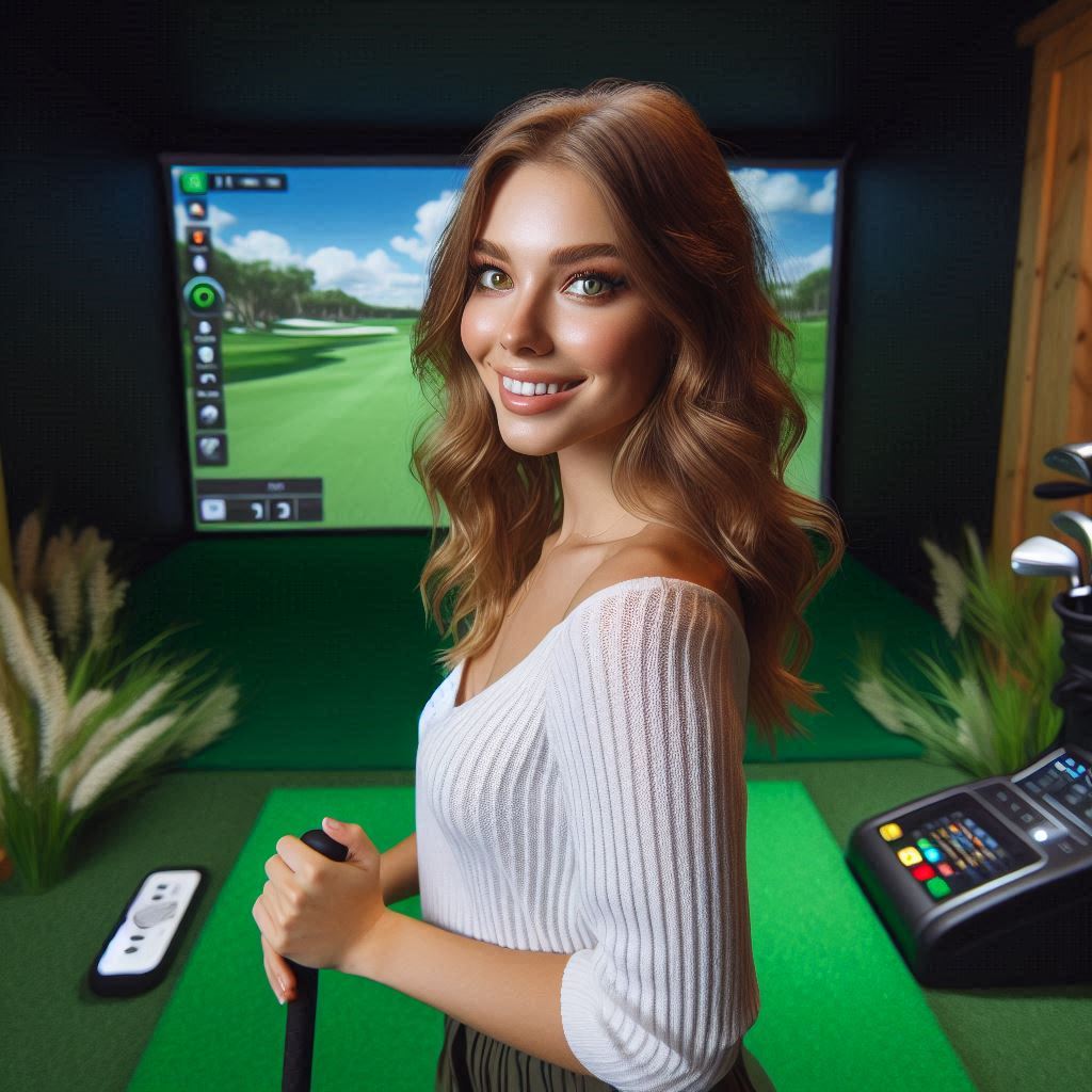 스크린골프장 배경