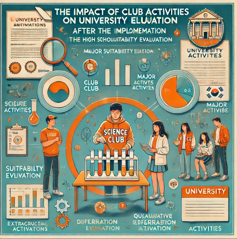 고교학점제 시행 이후 동아리 활동이 입시에 미치는 영향에 관한 이미지