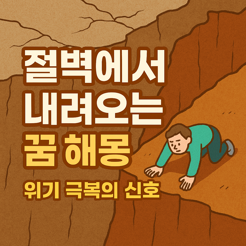 절벽에서 내려오는 꿈 해몽 &mdash; 위기 극복, 결정의 순간, 변화의 전조