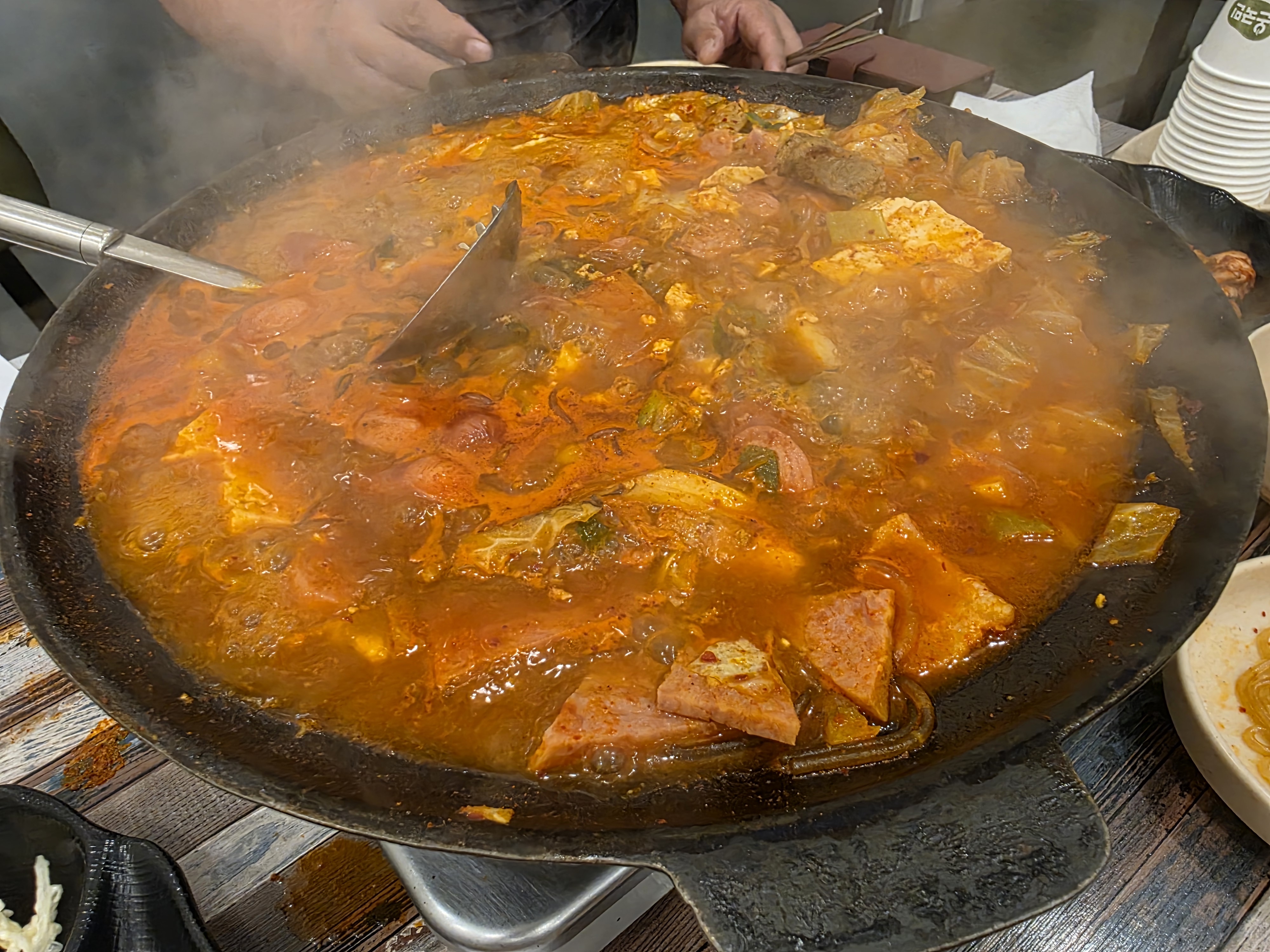 동두천 실비집 부대찌개 부대볶음 주차 가격 10