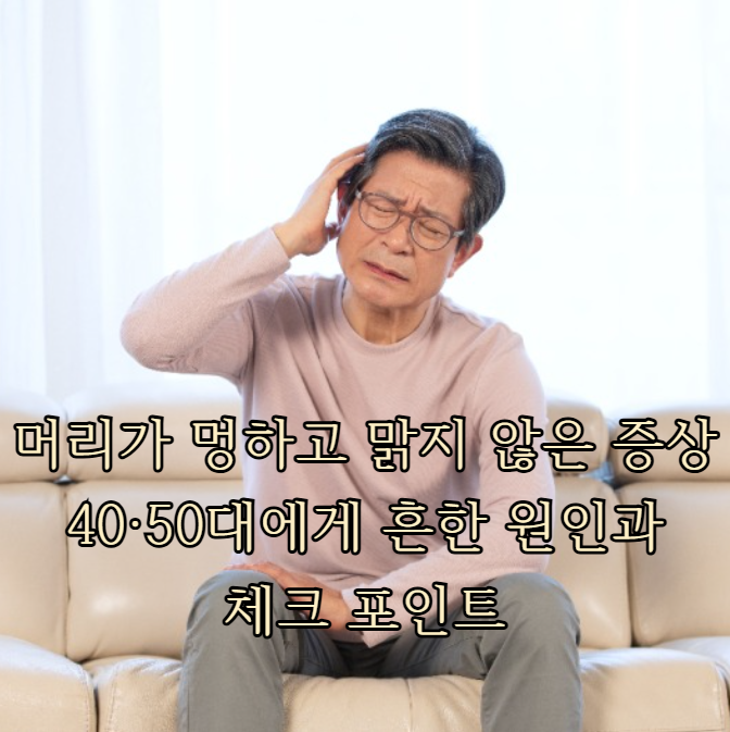 머리가 멍하고 맑지 않은 증상, 40&middot;50대에게 흔한 원인과 체크 포인트