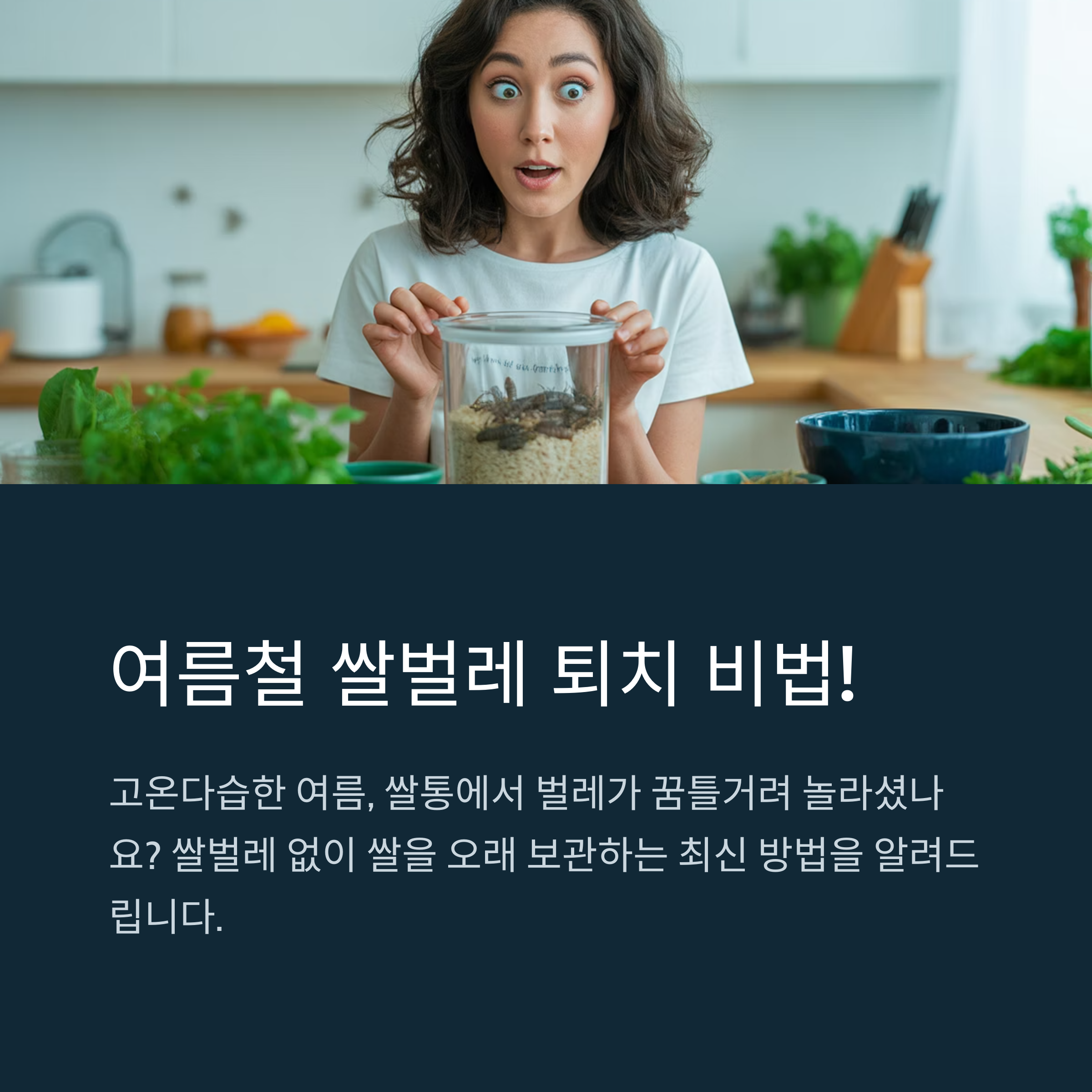 여름철 쌀벌레 퇴치와 쌀 보관법