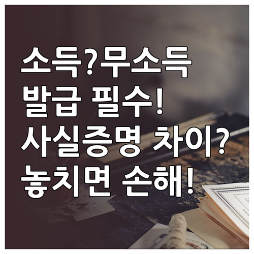 소득금액증명서 무소득 포함 발급 신청..