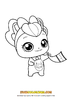 해핑 색칠공부 도안 이미지