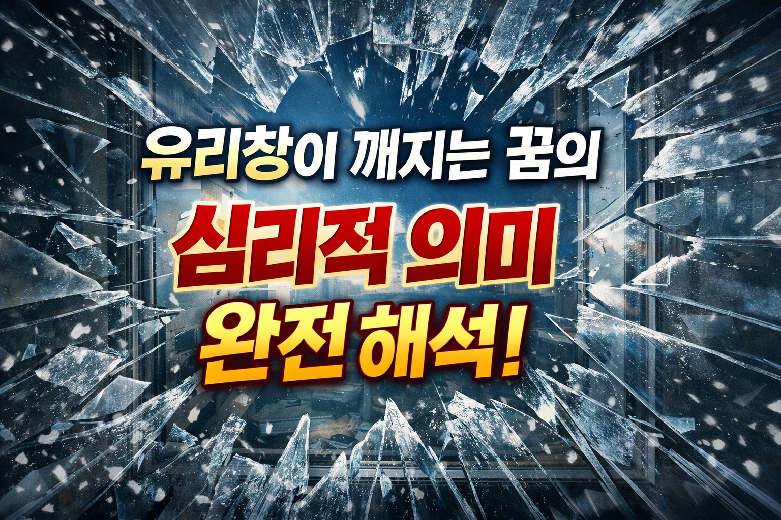 유리창이 깨지는 꿈