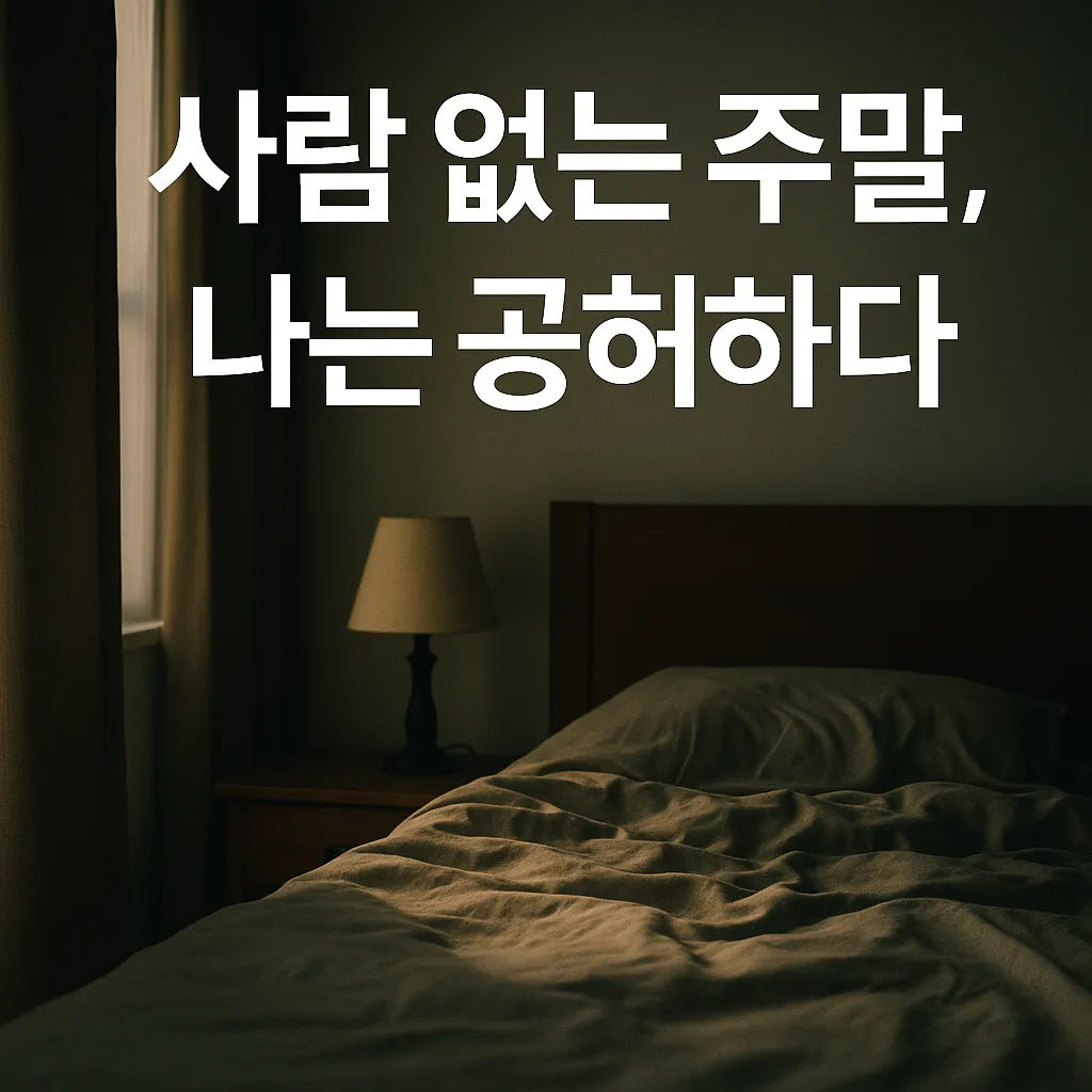 이 이미지는 A씨가 혼자 걷는 주말의 외로움을 이겨내기 위해 실천한 산책 루틴을 상징합니다.