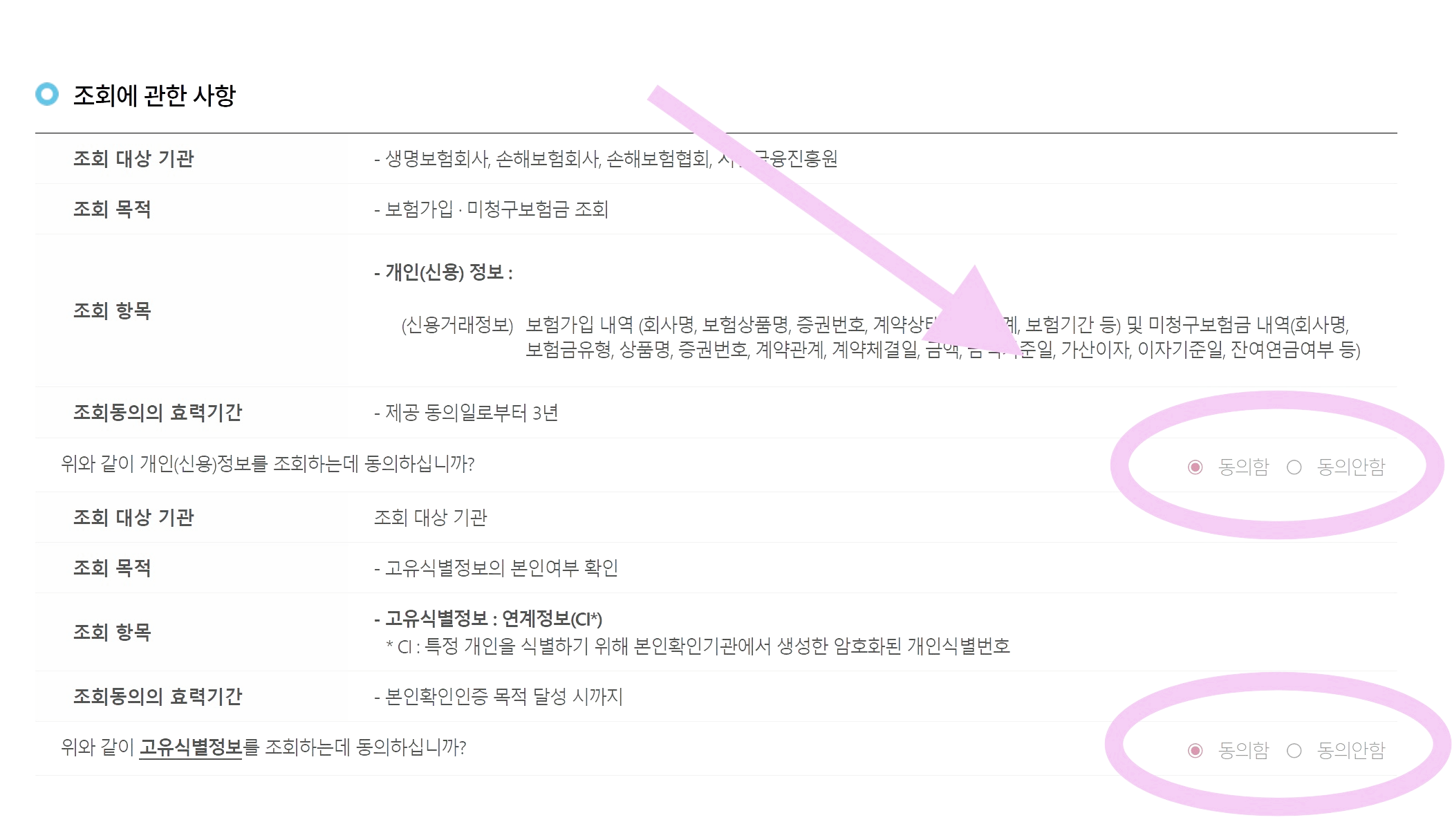 내 가입보험 확인