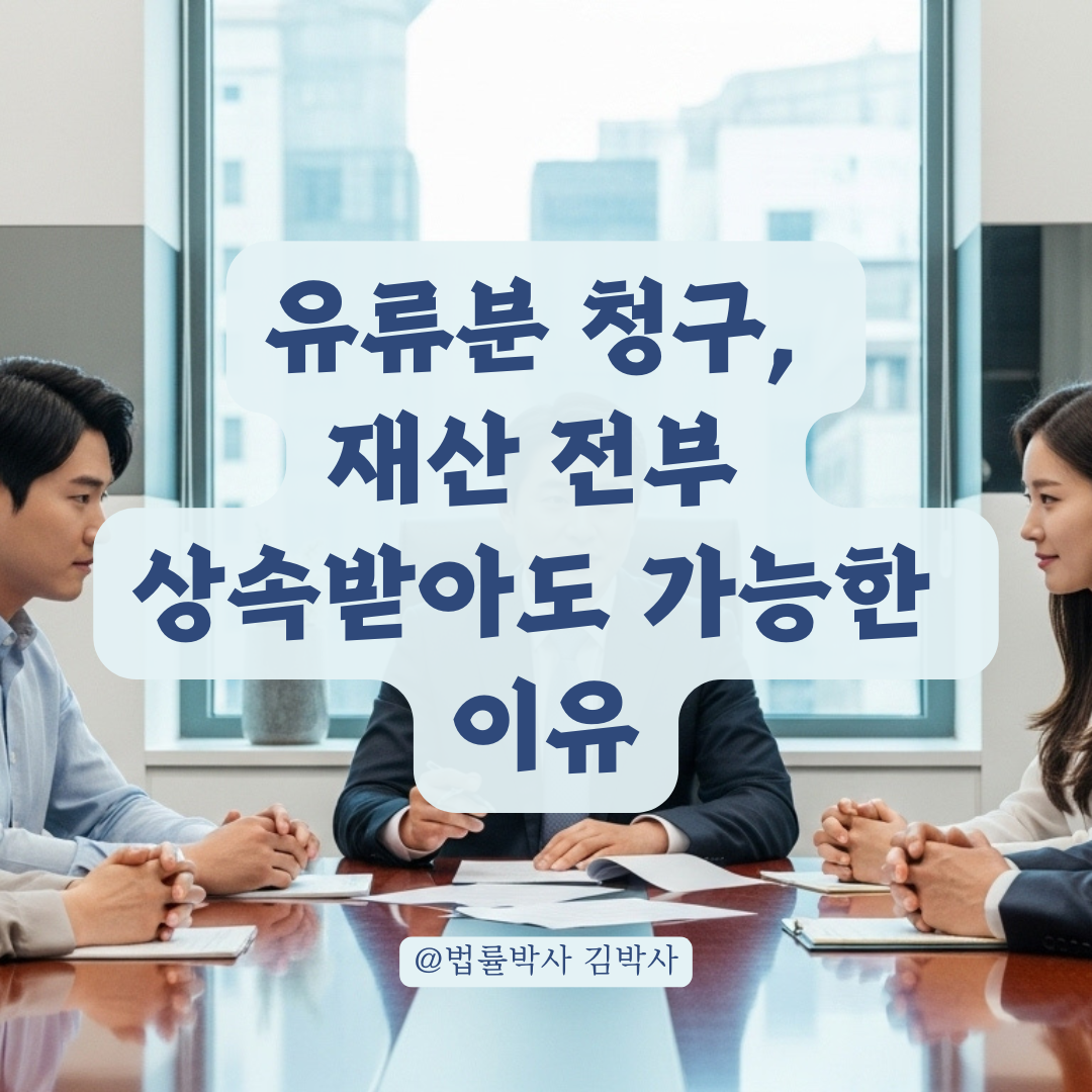상속인이 재산 전부 수령했더라도 유류분 청구 가능한 상황 정리.
