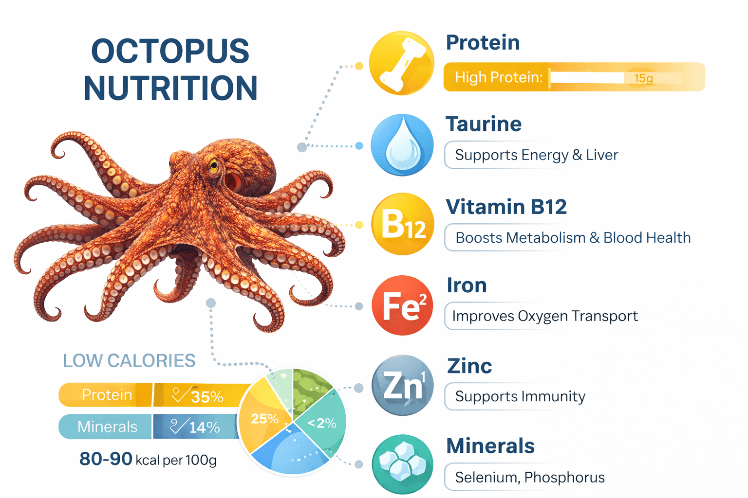 문어 영양 성분과 주요 영양 가치