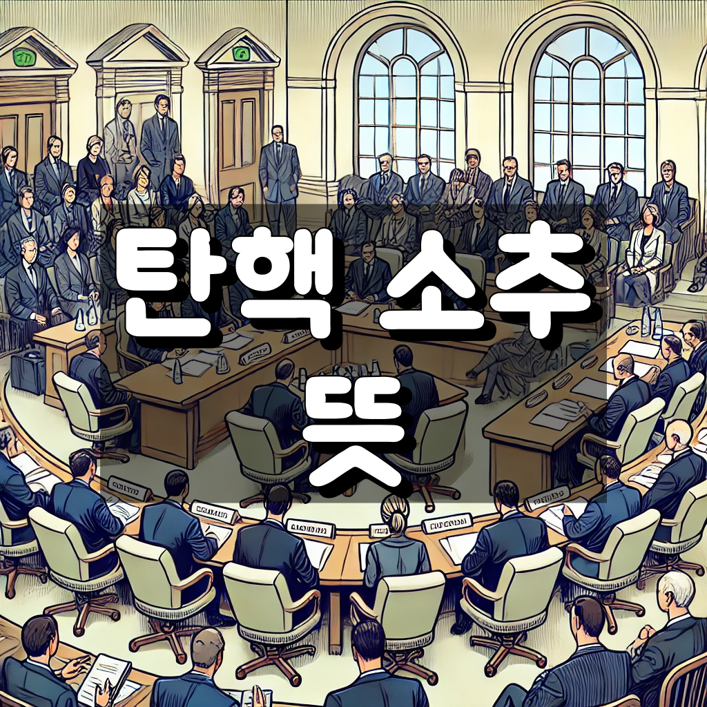 탄핵 소추 뜻 대표 이미지