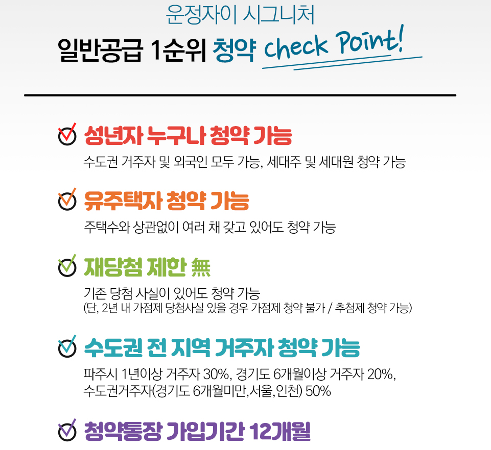 운정자이시그니처 1순위 조건