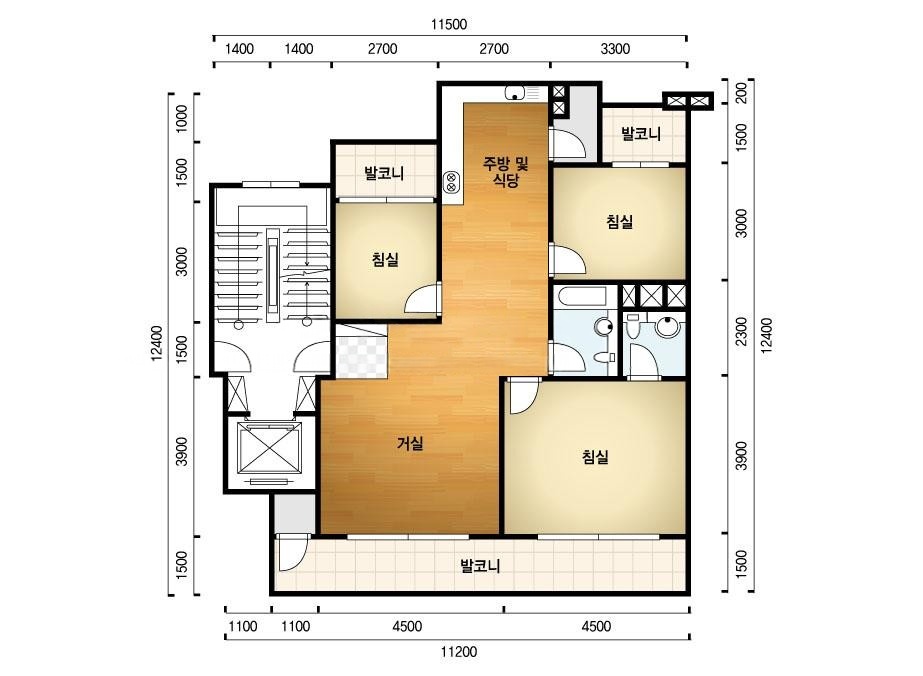 평면도(공급101.62㎡/전용84.85㎡)