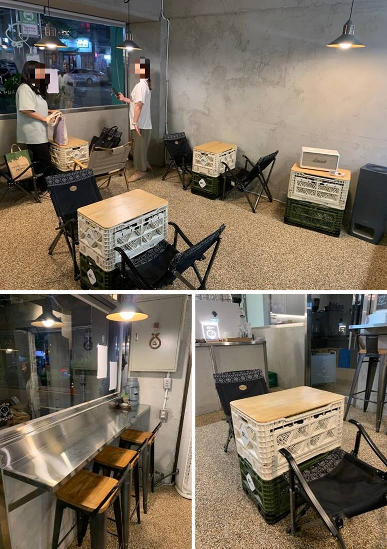 내부 자리, 캠핑 테이블 및 의자