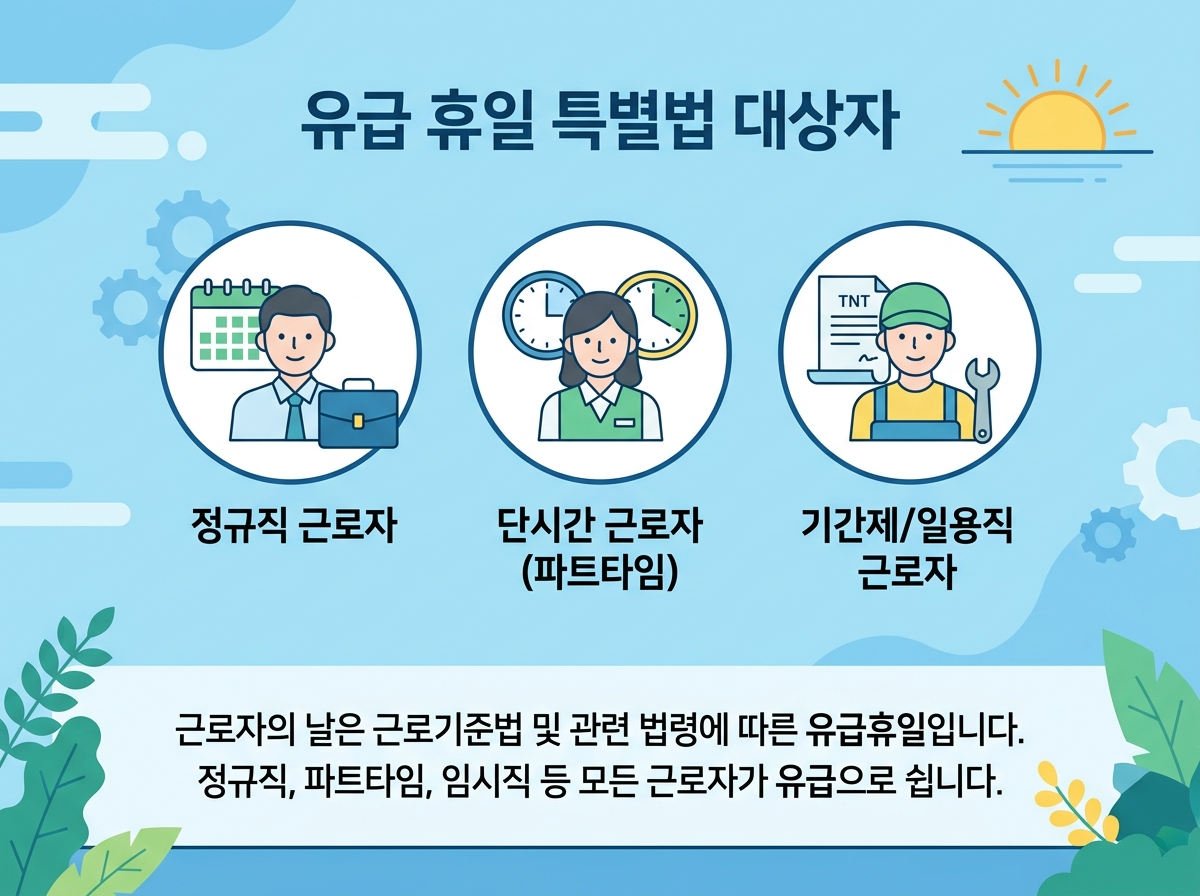 근로자의날 법정 유급휴일 적용 대상