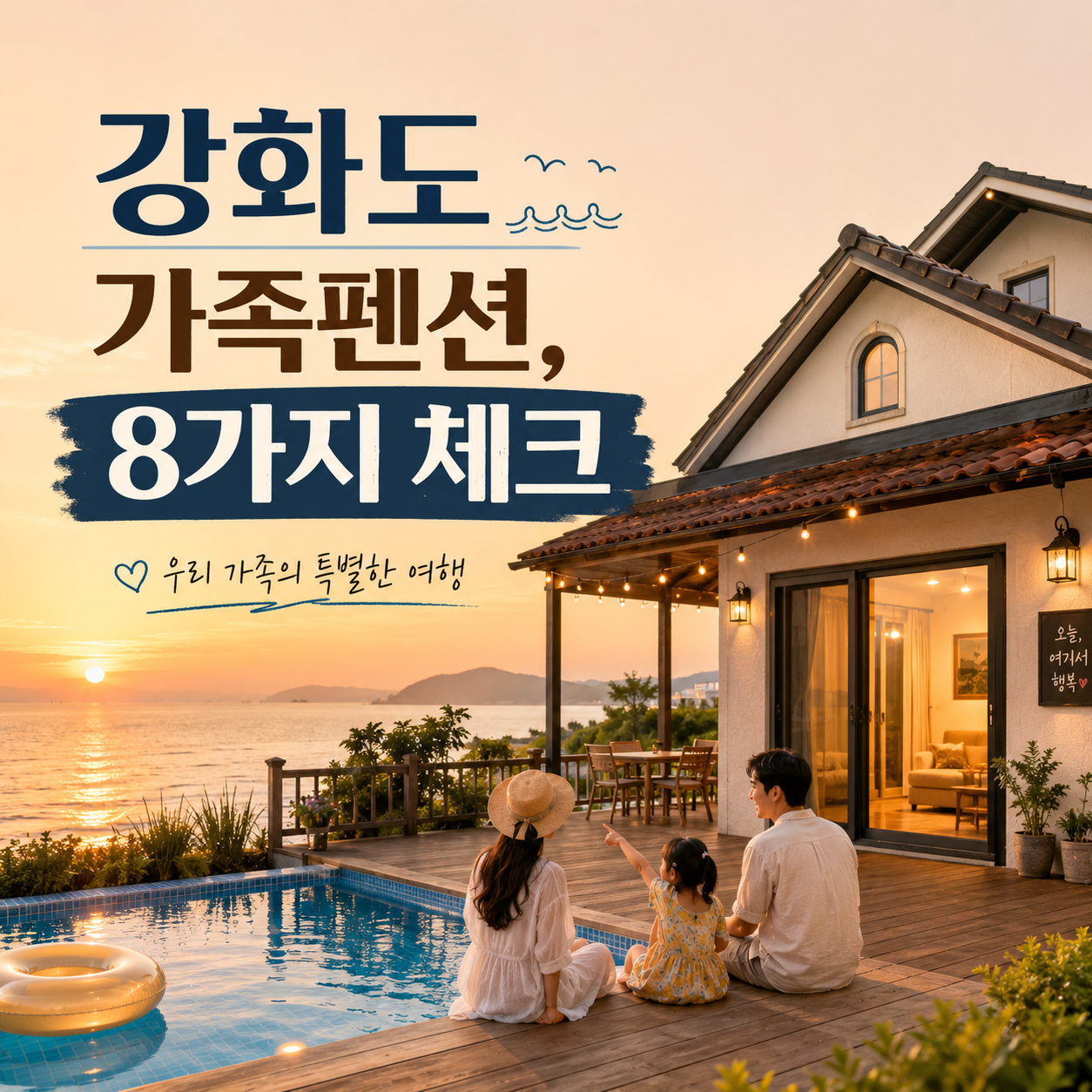 강화도 가족펜션 추천 아이 부모님 가족여행 숙소 선택 이미지