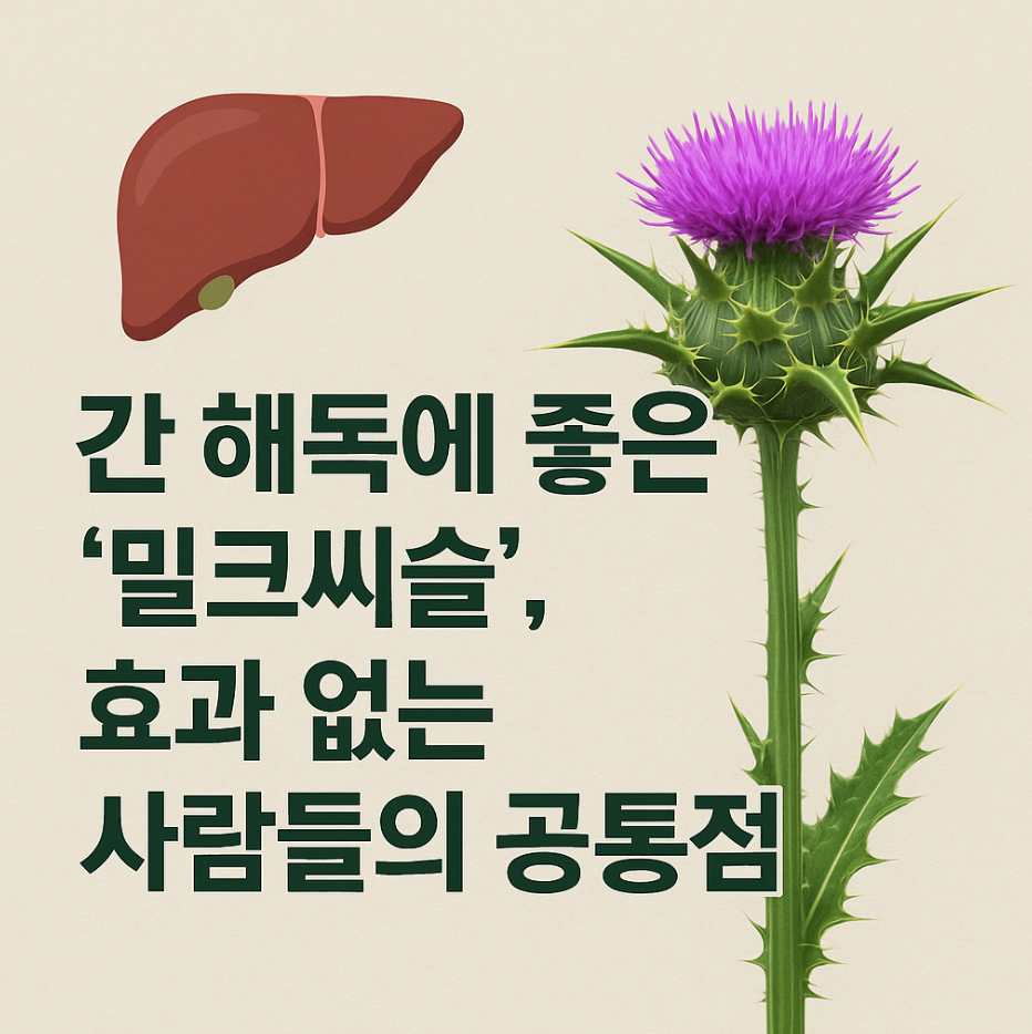 간 해독에 좋은 '밀크씨슬', 효과 없는 사람들의 공통점