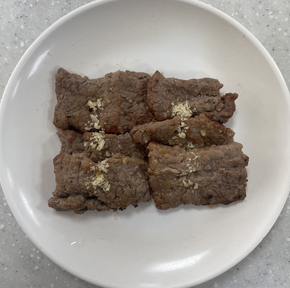 한식조리기능사 실기시험 준비 - 너비아니 - 내 작품