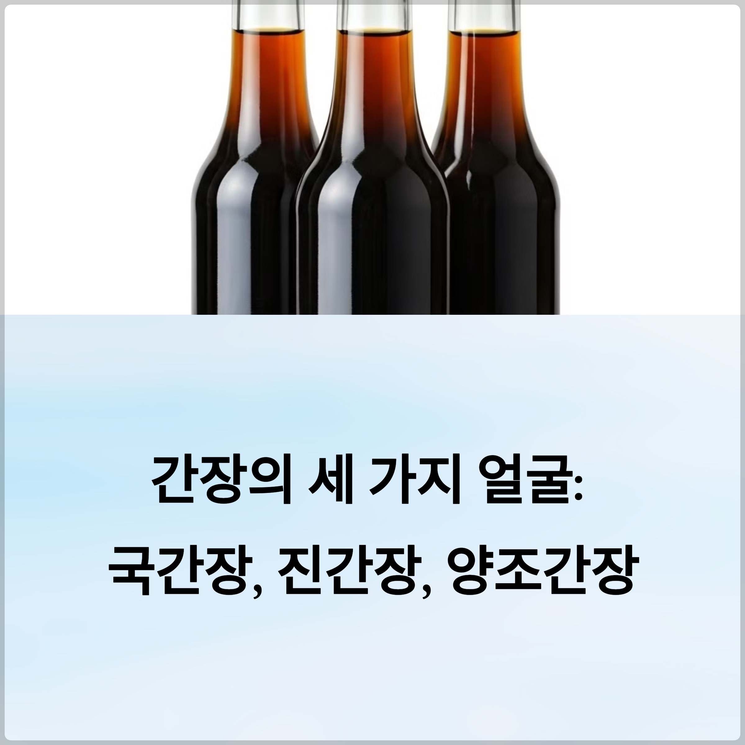국간장 vs 진간장 vs 양조간장 – 맛과 색, 향으로 구분하는 실전 요리 가이드