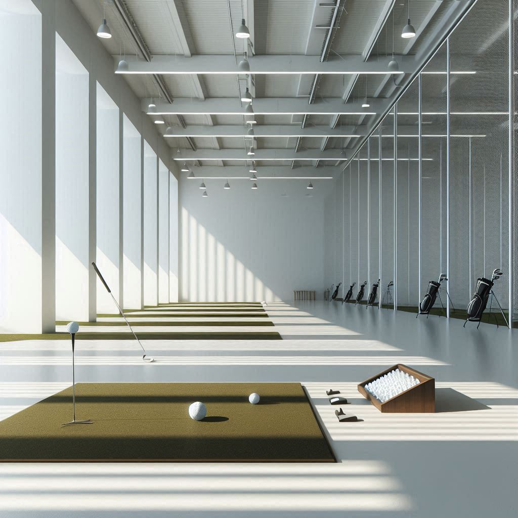 실내골프연습장 배경