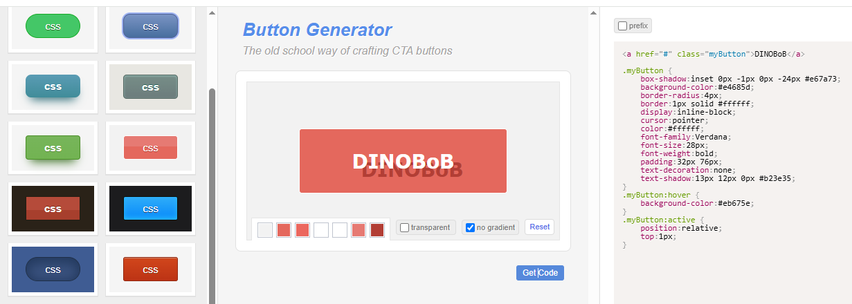 링크버튼생성기 사이트, https://www.bestcssbuttongenerator.com