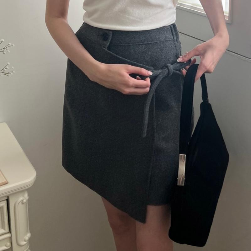 겨울치마바지 모직반바지 여성겨울반바지