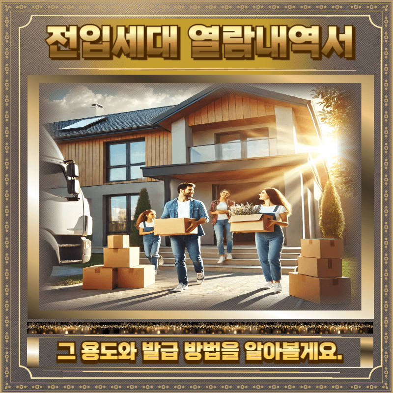 전입세대 열람내역서