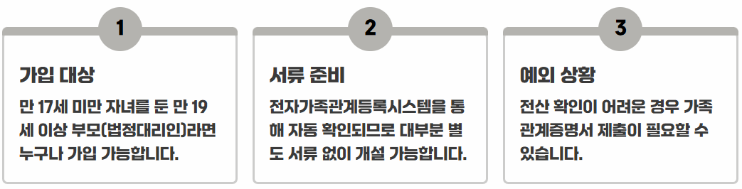 카카오뱅크 우리아이통장 만드는 방법