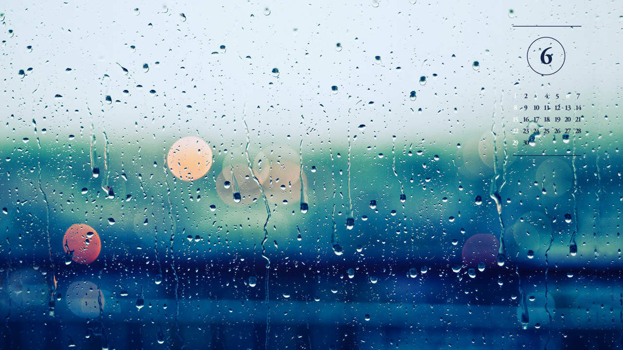 03 유리창에 비 A - 2025년6월 노트북배경화면