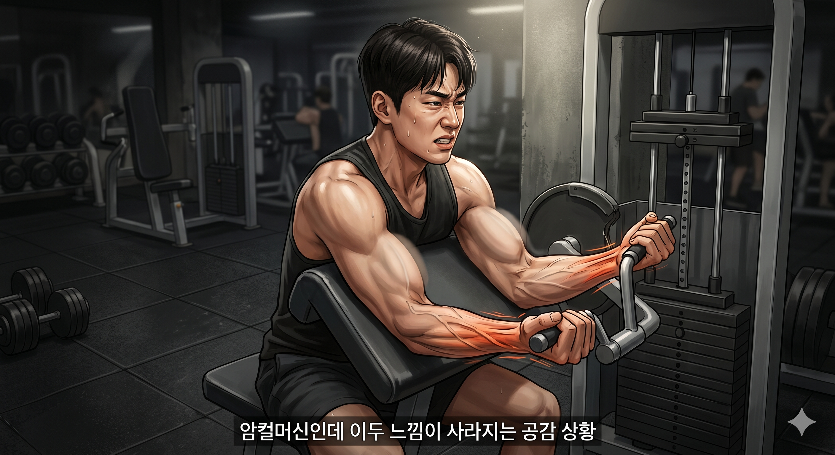 암컬머신인데 이두 느낌이 사라지는 공감 상황