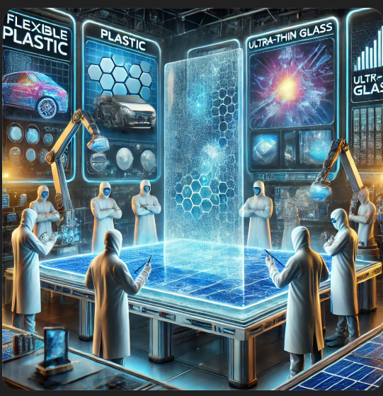 플라스틱과 초박형 글라스: 차세대 소재 시장의 패권 다툼
