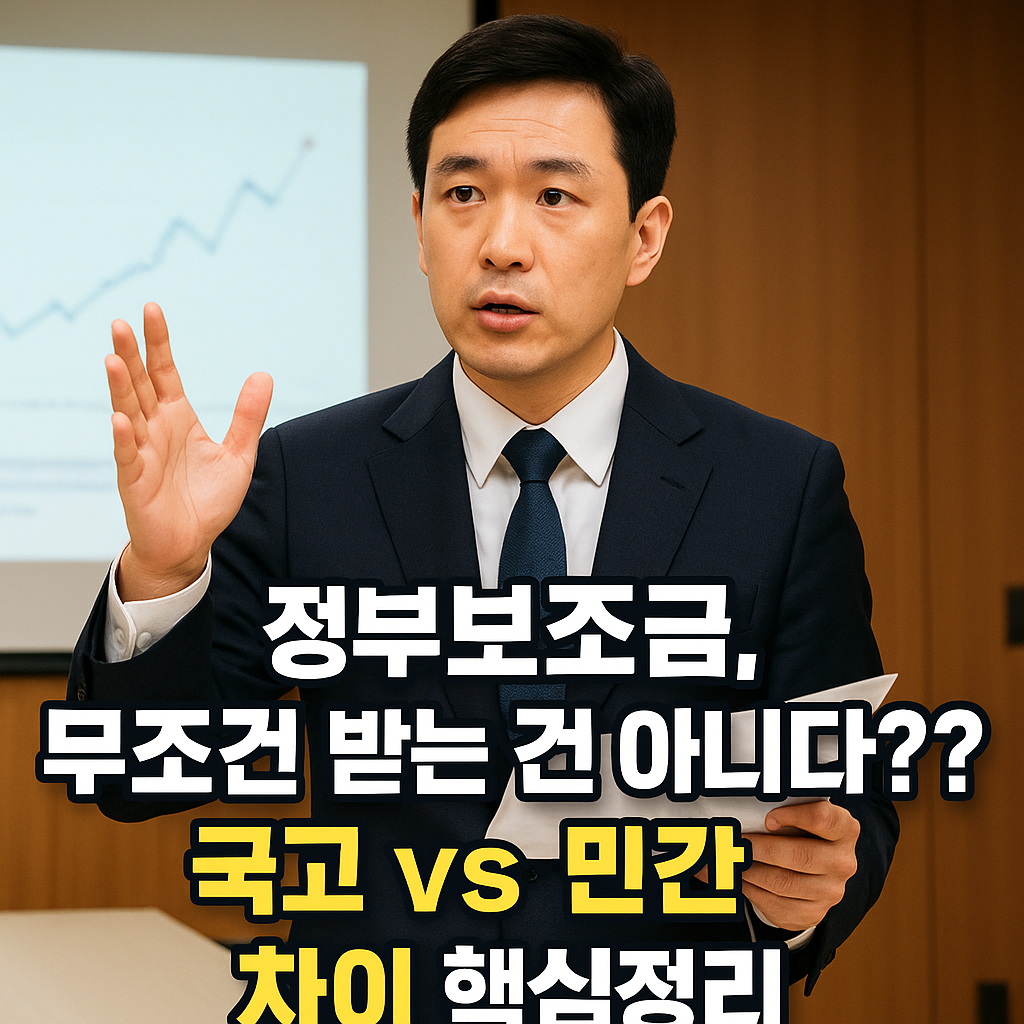 정부 보조금 무조건 받는건 아니다