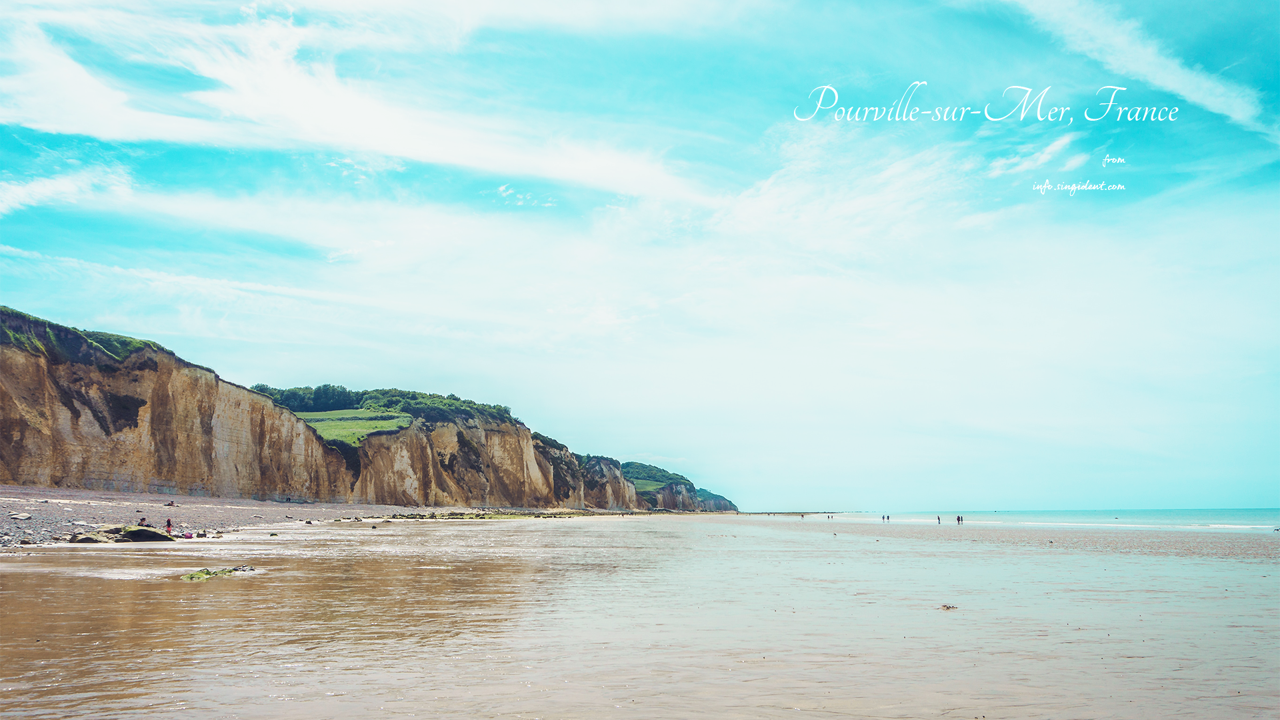 05 푸르빌 해변 사진 C - Pourville sur Mer 풍경배경화면