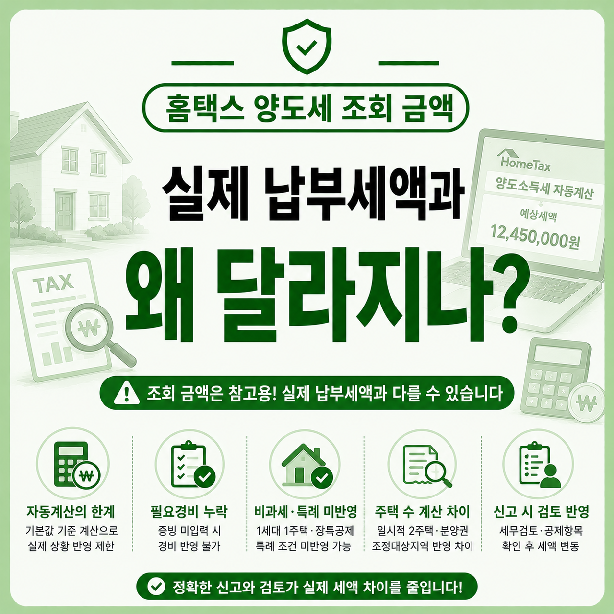 홈택스 양도세 조회 결과 화면을 확인하는 모습