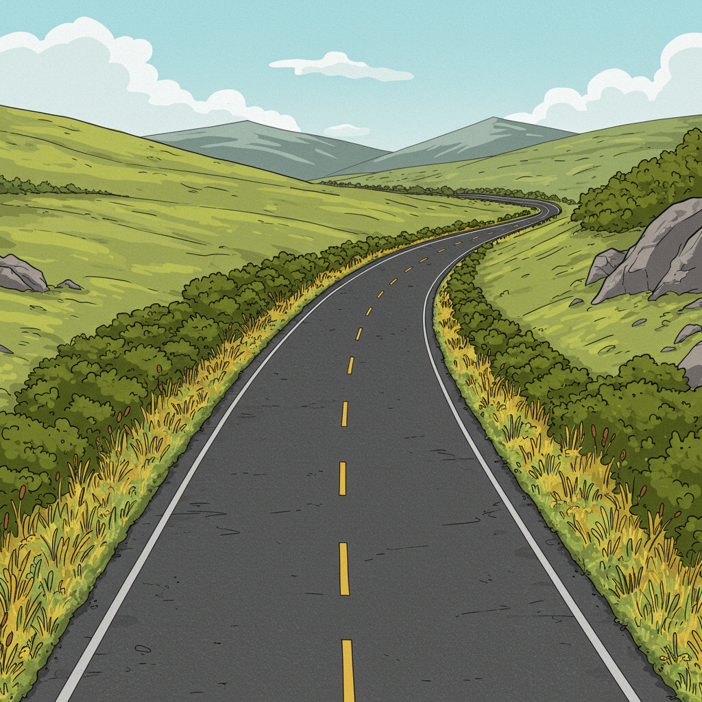 도로 차선 구분