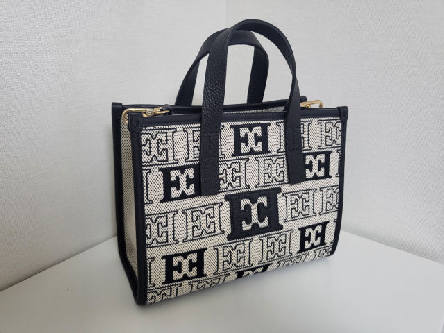 에스까다 자카드 토트백 블랙 후기
