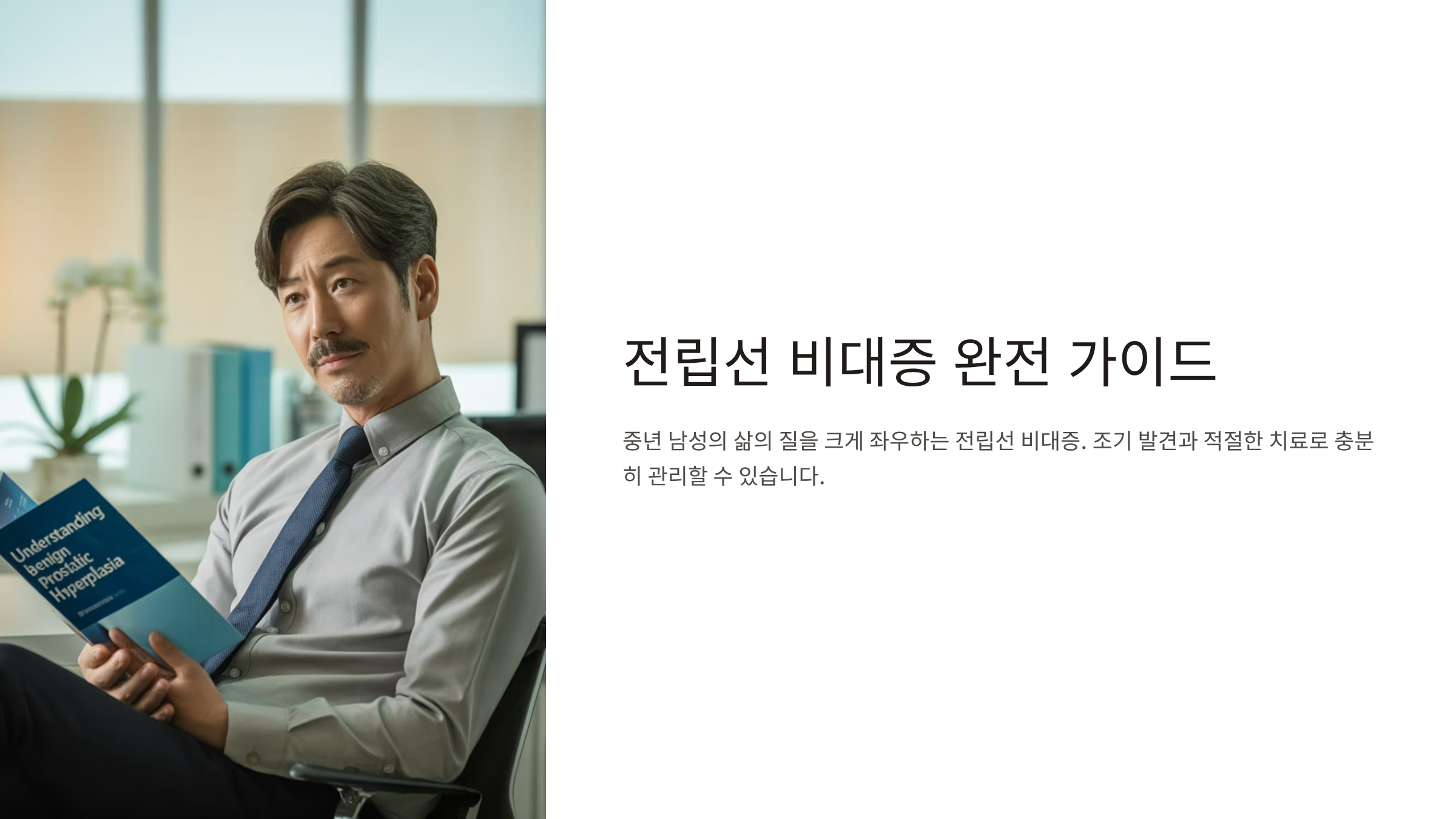 전립선 비대증 증상 치료약 수술비용