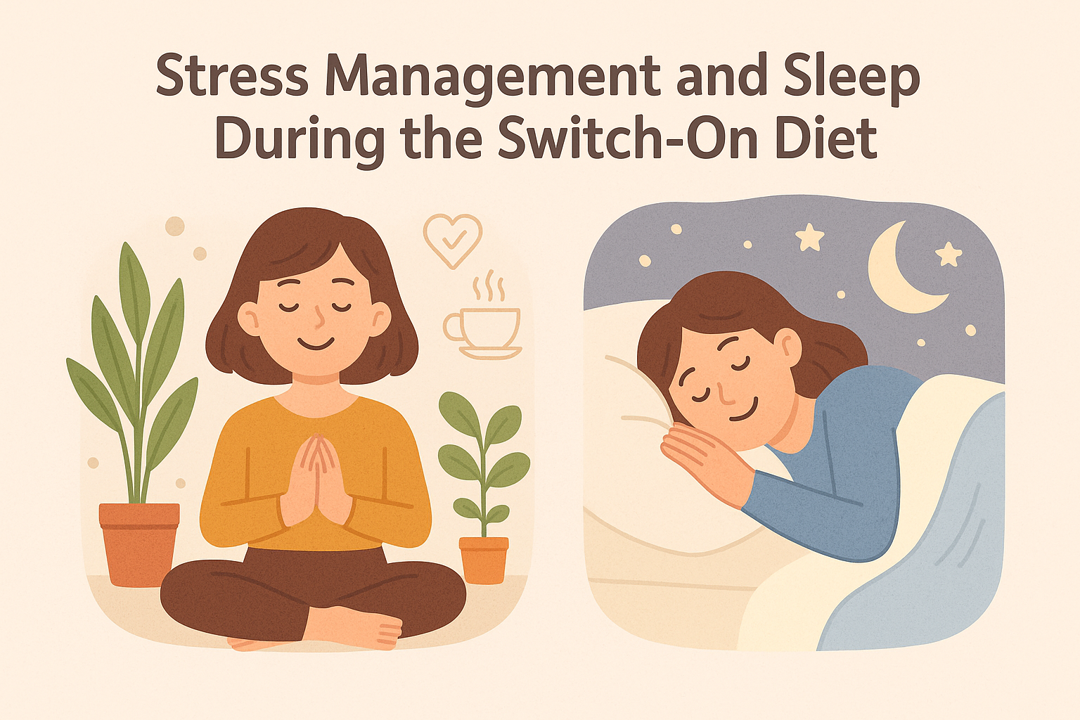스위치온 다이어트 성공의 숨은 열쇠 – 스트레스 관리와 수면