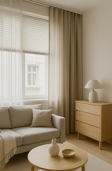 커튼과 블라인드 인테리어