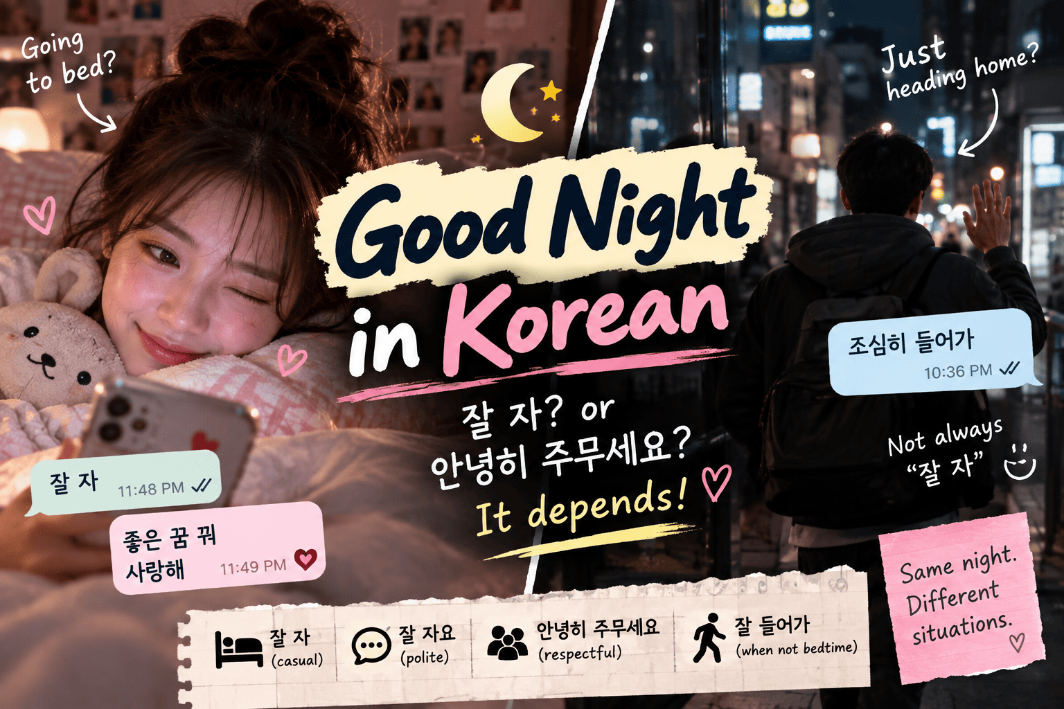 Good Night in Korean